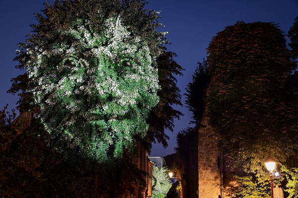Parcours nocturne La Nuit des Chimères durant l'été - Le Mans - Photo M. Chaigneau 